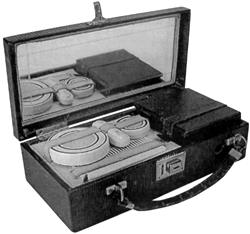 Фотоаппарат 20-х гг. прошлого века в виде чемоданчика-несессера